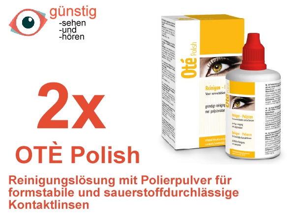 2 x 50 ml Ote´ Polish Kontaktlinsen Reiniger